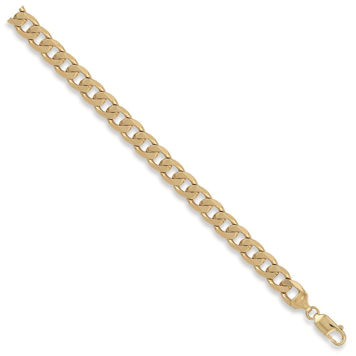 Yellow Gold 9.3mm Curb Bracelet