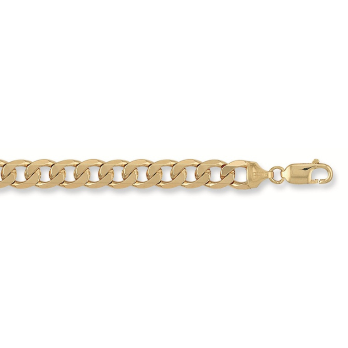 Yellow Gold 9.3mm Curb Chain