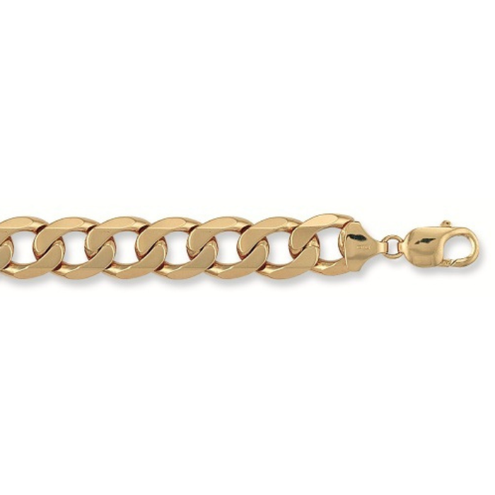 Yellow Gold 14mm Curb Bracelet