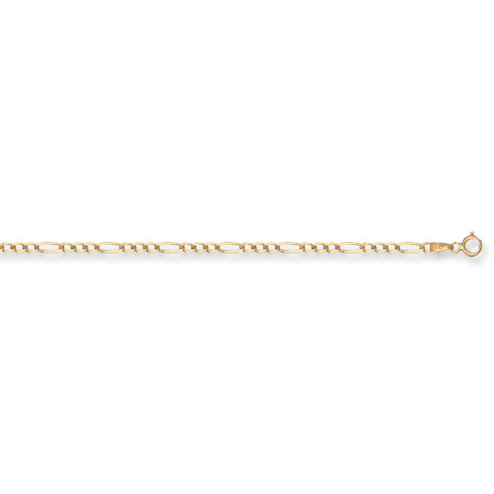 Yellow Gold 2.7mm Economy Figaro Chain