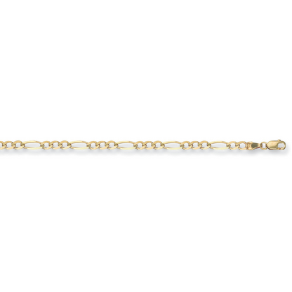 Yellow Gold 3.5mm Economy Figaro Chain