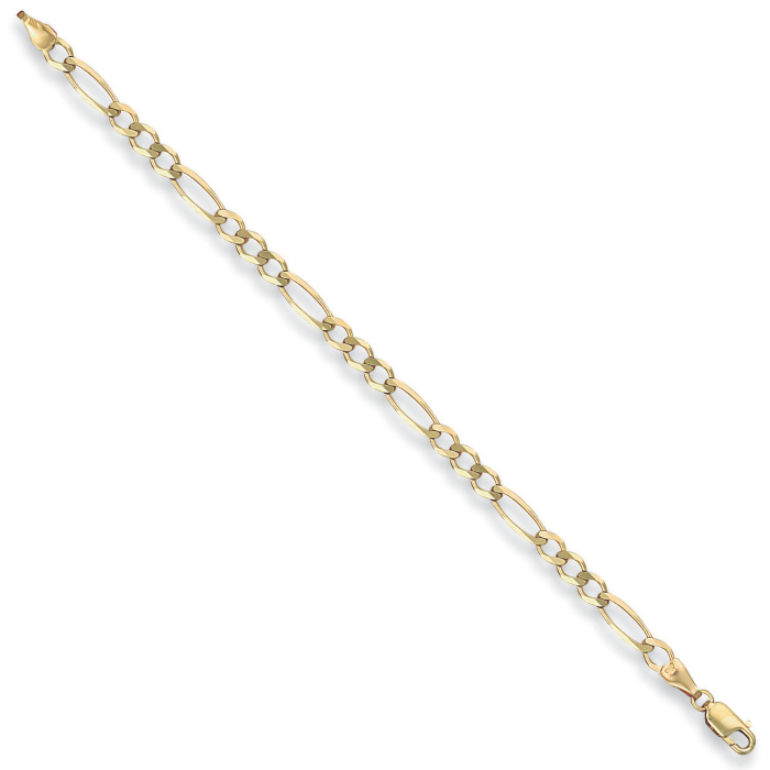 Yellow Gold 4.4mm Economy Figaro Chain