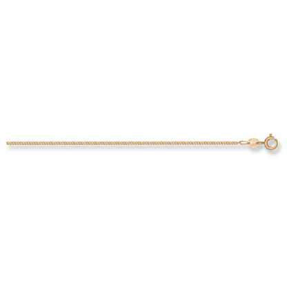 Yellow Gold 1.2mm Traditional Classic Curb Chain