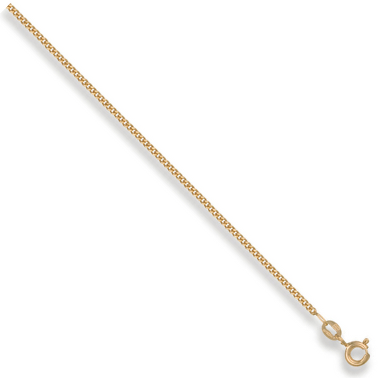 Yellow Gold 1.5mm Traditional Classic Curb Chain