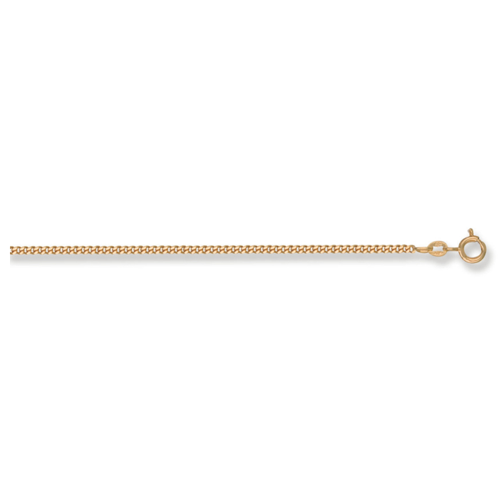 Yellow Gold 2mm Traditional Classic Curb Chain