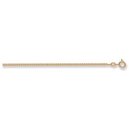 Yellow Gold 2mm Traditional Classic Curb Chain