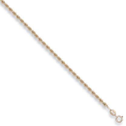 Yellow Gold 2.7mm Hollow Rope Chain