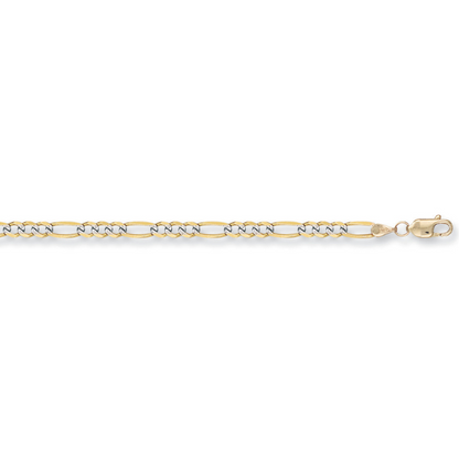 Yellow Gold 2.2mm Hollow Figaro Chain