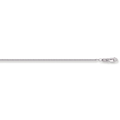 18ct White Gold 1.4mm Traditional Classic Curb Chain