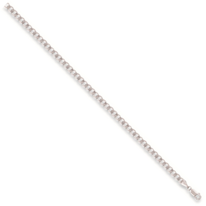 White Gold 3.8mm Curb Chain