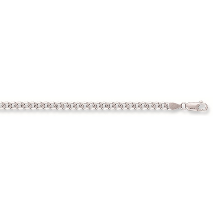 White Gold 3.8mm Curb Chain