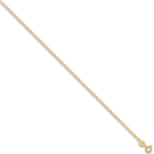 Yellow Gold 1.5mm Classic Hollow Curb Chain