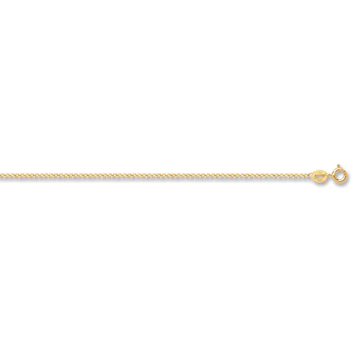 Yellow Gold 1.5mm Classic Hollow Curb Chain