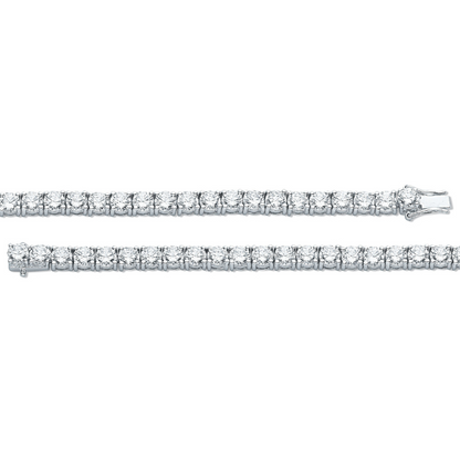 Silver 5.2mm Cz Tennis Bracelet