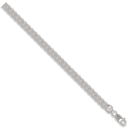 Silver 7.6mm Curb Bracelet