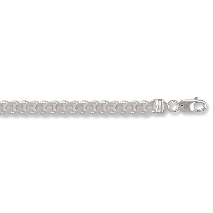 Silver 7.6mm Curb Bracelet