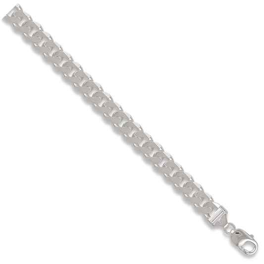 Silver 11.3mm Curb Bracelet