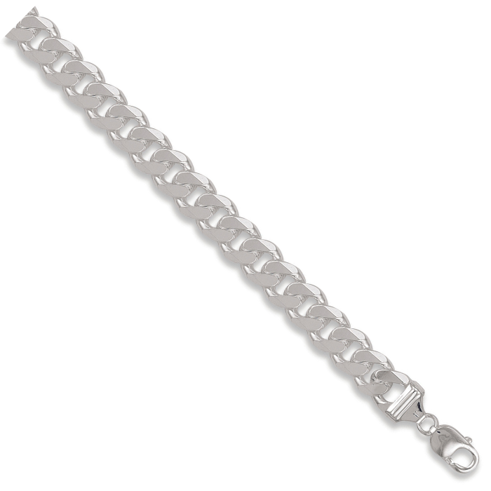 Silver 13mm Curb Bracelet