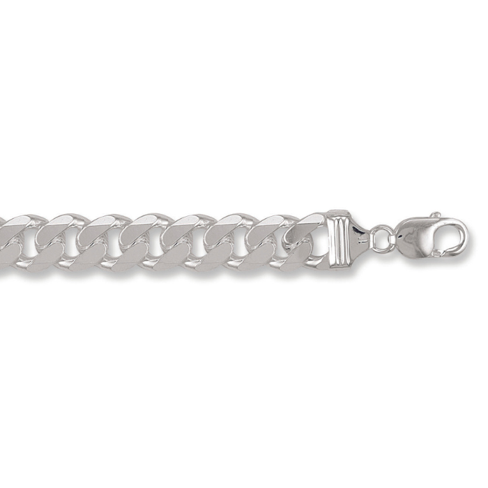 Silver 13mm Curb Bracelet