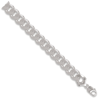 Silver 14.7mm Curb Bracelet