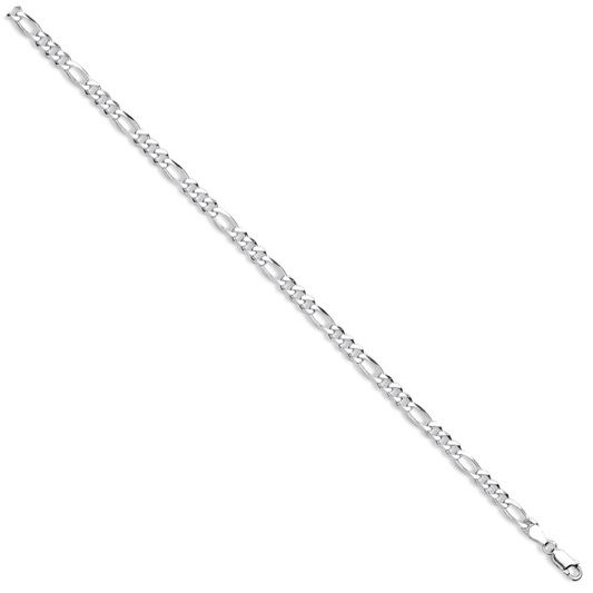 Silver 5mm Figaro Bracelet