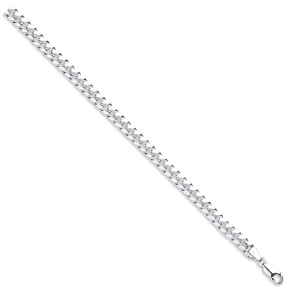 Silver 6.5mm Dome Cuban Link Bracelet