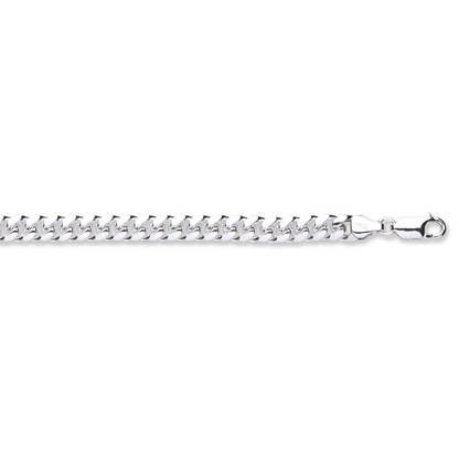 Silver 6.5mm Dome Cuban Link Chain