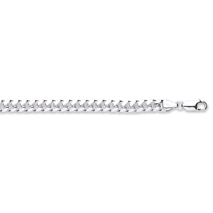 Silver 6.5mm Dome Cuban Link Bracelet