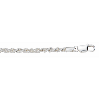 Silver 4.3mm Hollow Rope Chain