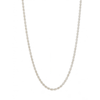 Silver 4.3mm Hollow Rope Chain