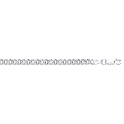 Silver 4.5mm Hollow Curb Chain